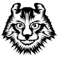Obraz premium American Curl Cat Face