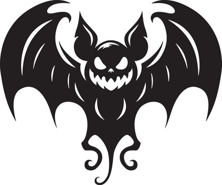 recommend clip art: Halloween Bat on white background