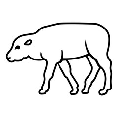 Baby Bison Outline