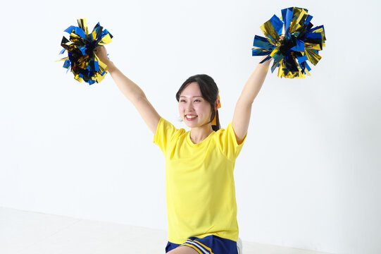 笑顔のチアガール