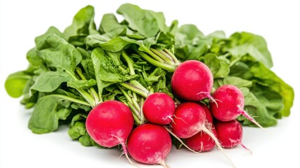 Radish on a white background