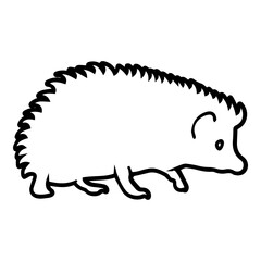Baby Hedgehog Outline
