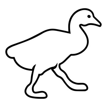 recommend clip art: Baby Goose Outline