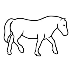 Baby Pony Outline