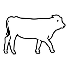 Baby Texas Longhorn Outline