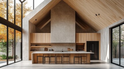 Modern Kitchen Design Generative AI