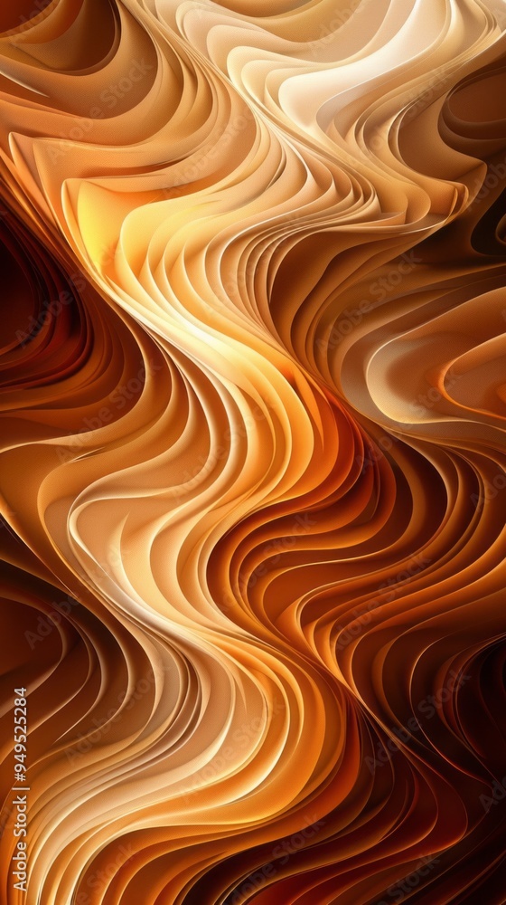 Poster A wave with a lot of texture and detail