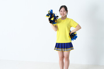 笑顔のチアガール