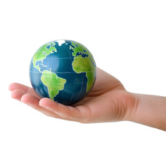 globe in hand