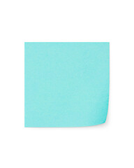 Square sticky note with shadow. Blue  color