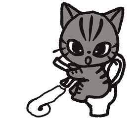 Cat busy