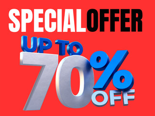 Red banner Special offer