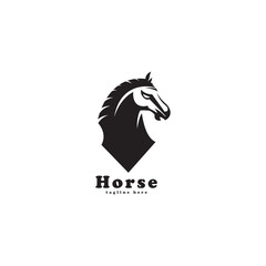 horse logo icon vector template