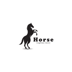 horse logo icon vector template