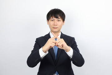 NG・拒否するビジネスマン