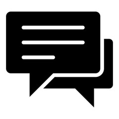Chat Glyph Icon