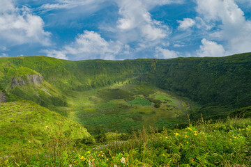 Krater des Cabeço Gordo auf der Insel Faial  © Markus Kammermann
