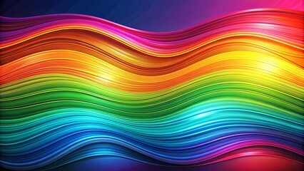 Vibrant and colorful abstract background with wavy lines at the bottom