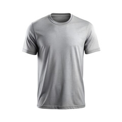 Gray t shirt mockup Isolated white background