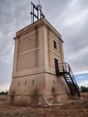 Photograph of the optical telegraph located in Arganda del Rey, reconstructed, fortified signal...