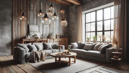 Cozy living room with wooden accents and natural elements, Cozy Living Room Ideas