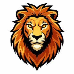 vector lion  lion head, logo style 