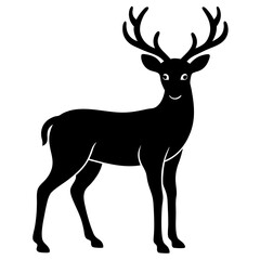 Deer Silhouette Black Vector