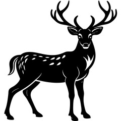 Deer Silhouette Black Vector