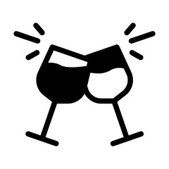 cheers icon solid style