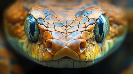 Fototapeta premium Close-Up of a Snake's Eye