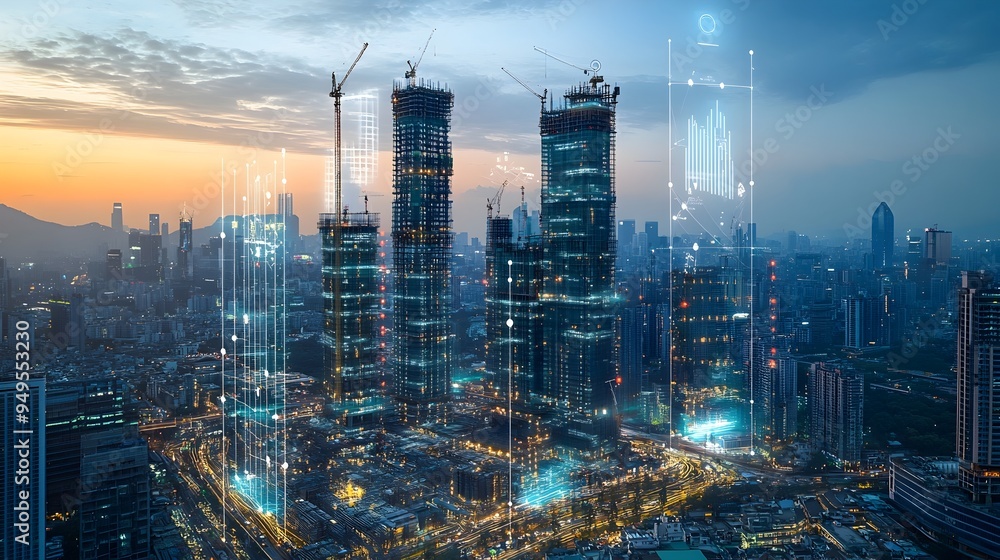 Poster advanced iot enabled systems orchestrating the coordination and management of multiple construction 