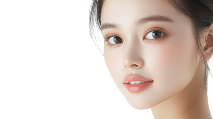 Close Up Portrait of a Woman with Glitch Art Effect