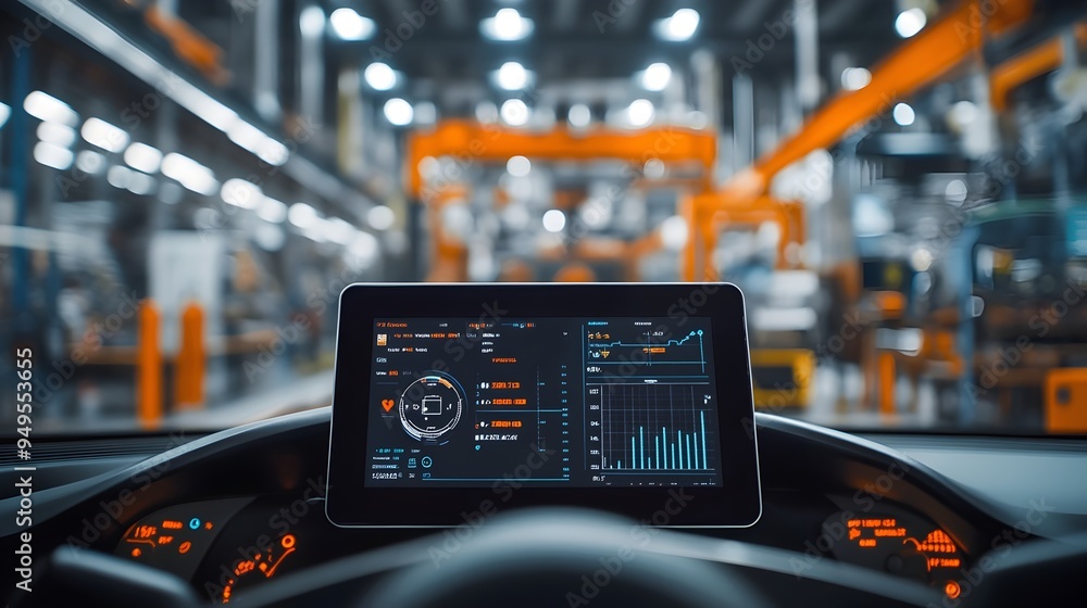 Poster comprehensive real time monitoring dashboard showcasing iot data and analytics for efficient product