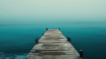 Obraz premium A pier to the ocean