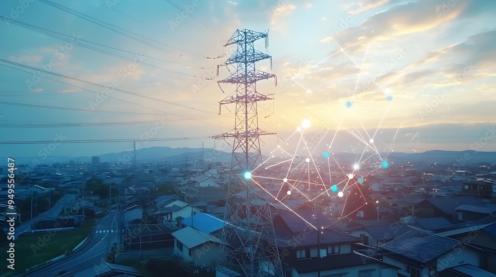 Poster cutting edge iot technology enables real time monitoring and optimization of high voltage power pole