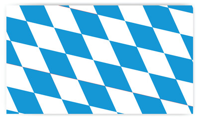 Illustration of Bavaria flag. The correct proportions and color