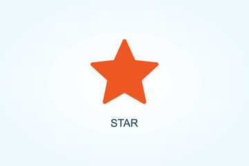 Star Vector  Or Logo Sign Symbol Illustration