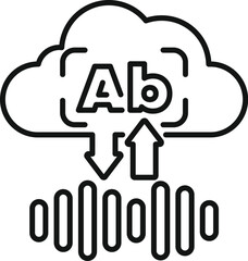 Cloud based audio language translation service is converting audio waves into text and translating it into another language