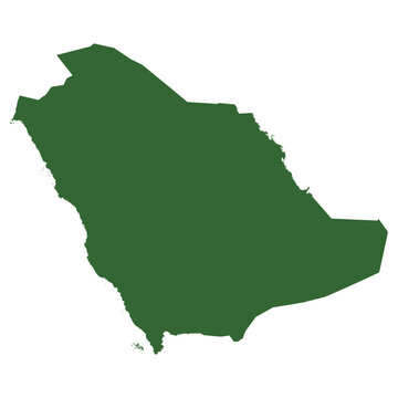 recommend clip art: Vector outline map of Saudi Arabia