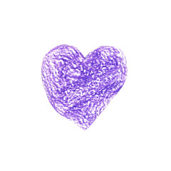 A photo of a violet drawn in pencil isolated on white background.