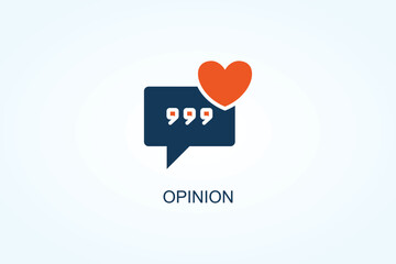 Opinion Vector  Or Logo Sign Symbol Illustration