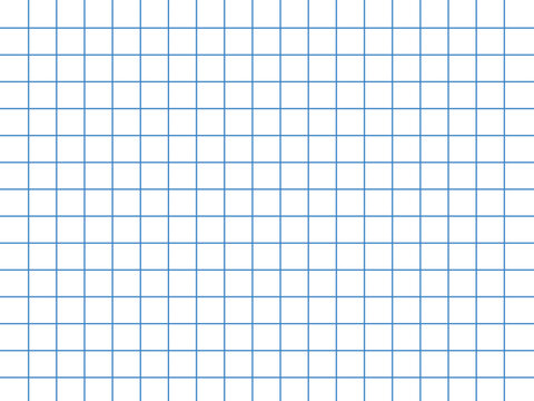 blue grid square graph line full page on white paper background