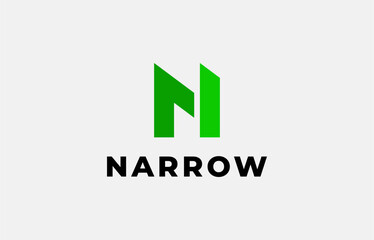 Fototapeta premium Logo Arrow and Letter N, Template creative design fintech, technology, arrow, growth and increase symbols icon. Editable file