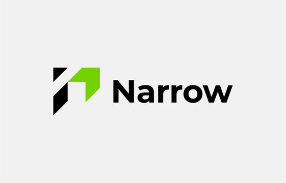 Logo Arrow and Letter N, Template creative design fintech, technology, arrow, growth and increase symbols icon. Editable file