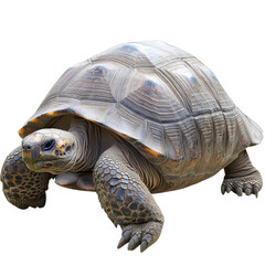 Obraz premium Ancient Tortoise Isolated on Transparent Background, Great for Wildlife Conservation and Educational Displays