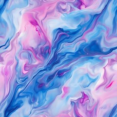 Fototapeta premium Abstract vector modern watercolor painting in liquid marble seamless pattern background. 
