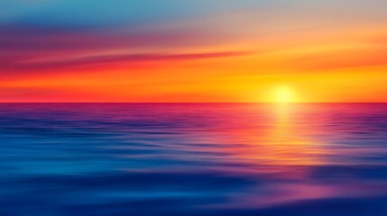 Fototapeta premium Sunset Over the Ocean