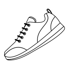 Shoes Line Art Illustration
