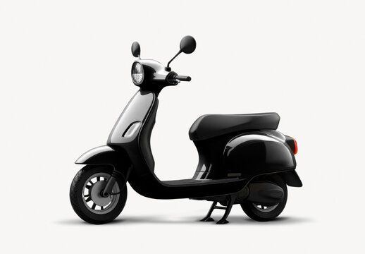 Vehicle Scooter Mockup With Generative AI