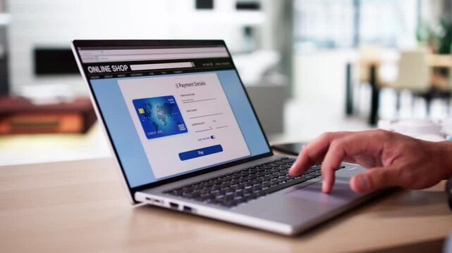 Man At Home Shopping Electronics Online